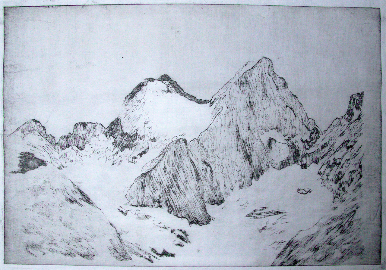 Exposition itinérante, Gravure sur tissu, Tête sud de la Sele