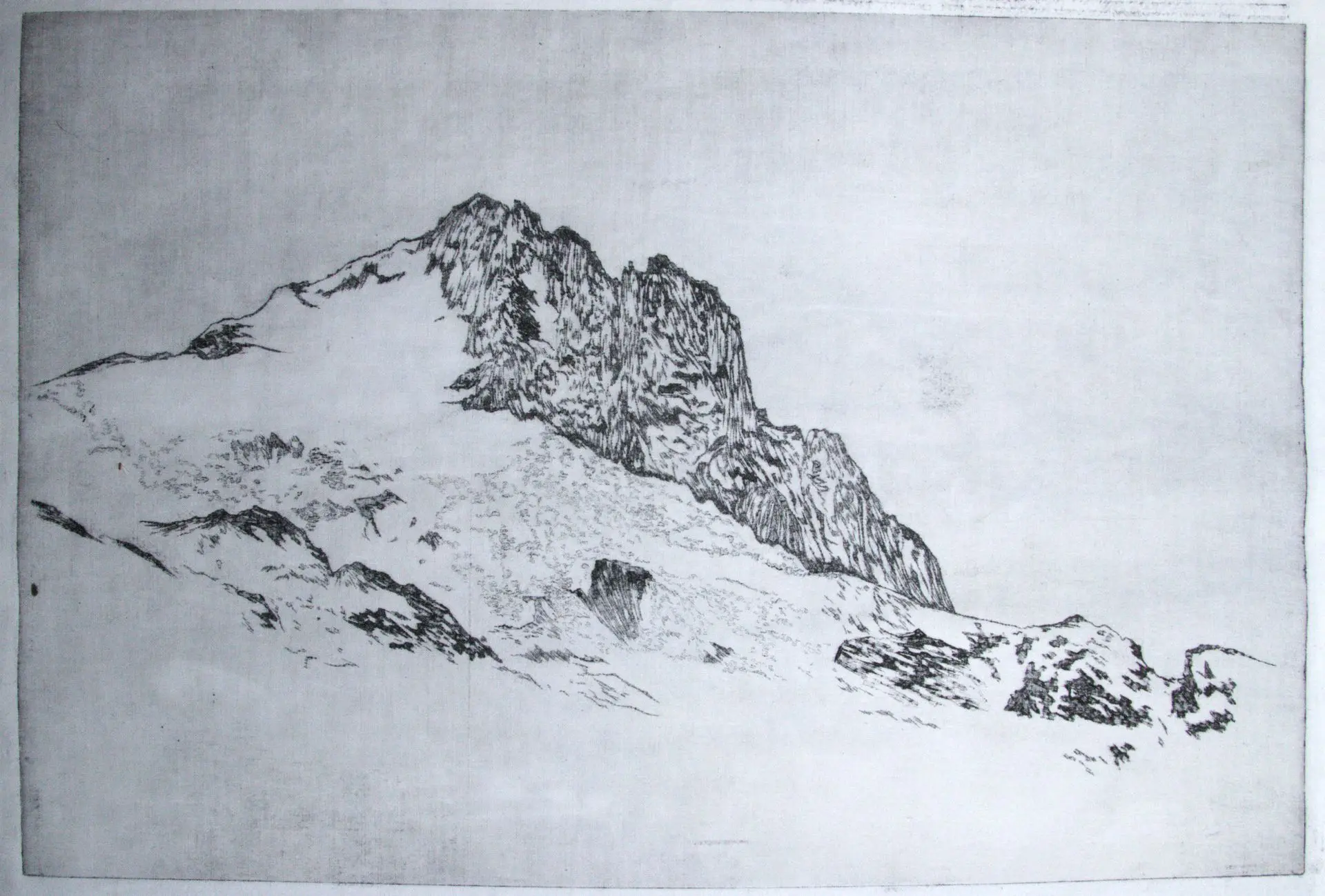 Tête des Fétoules, Gravure tirée sur tissu